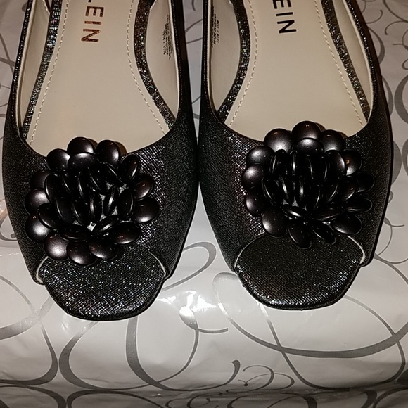 💃HP🎉NIB ANNE KLEIN METALLIC PEEP TOE SLINGBACKS! - Picture 2 of 7